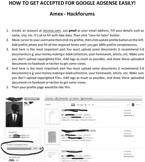 Product picture HOW TO GET ACCEPTED FOR GOOGLE ADSENSE EASILY